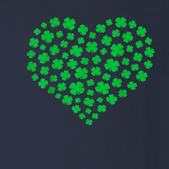 Heart St Patricks Day Shamrock Irish Toddler Long Sleeve Shirt