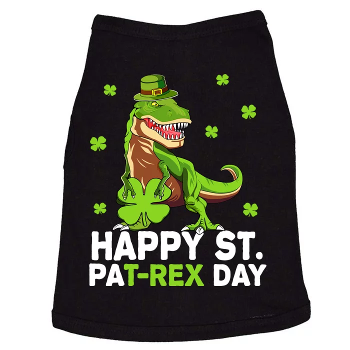 Happy St PaT-Rex Dinosaur Saint Patrick's Day For Boy Girl Doggie Tank