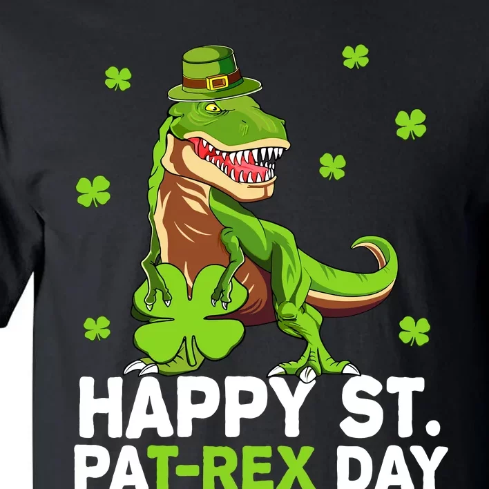 Happy St PaT-Rex Dinosaur Saint Patrick's Day For Boy Girl Tall T-Shirt