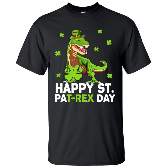 Happy St PaT-Rex Dinosaur Saint Patrick's Day For Boy Girl Tall T-Shirt