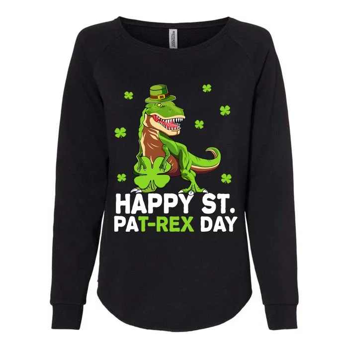 Happy St PaT-Rex Dinosaur Saint Patrick's Day For Boy Girl Womens California Wash Sweatshirt