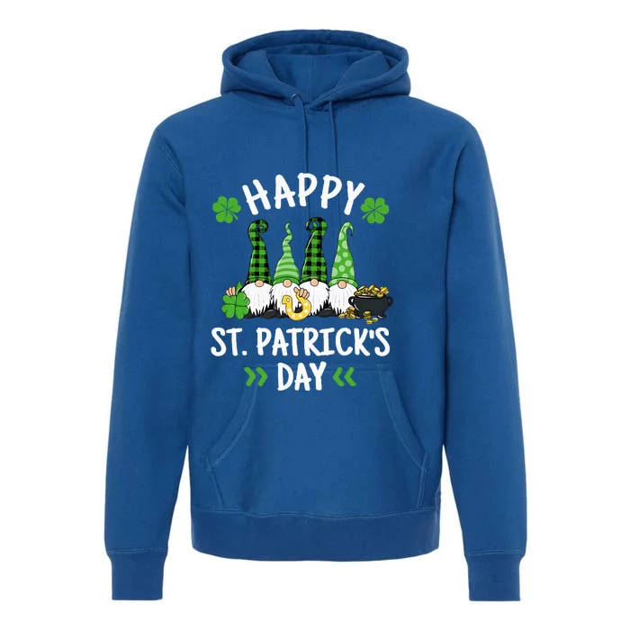 Happy St Patricks Day Gnomes Lucky Gnome Shamrock Premium Hoodie