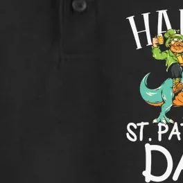 Happy St Patrex Day Funny Patricks Day Dry Zone Grid Performance Polo