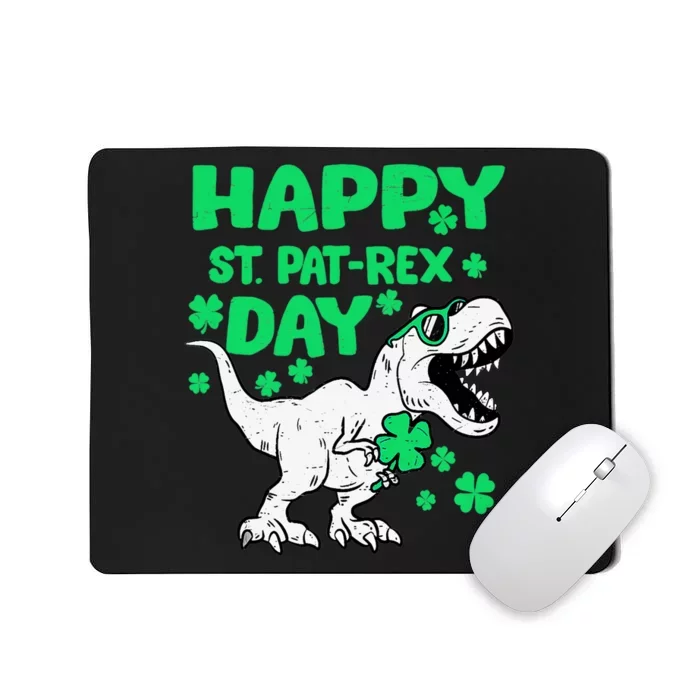 Happy St PaTRex Dinosaur Saint Patrick's Day Boy Girl Tank Top Mousepad