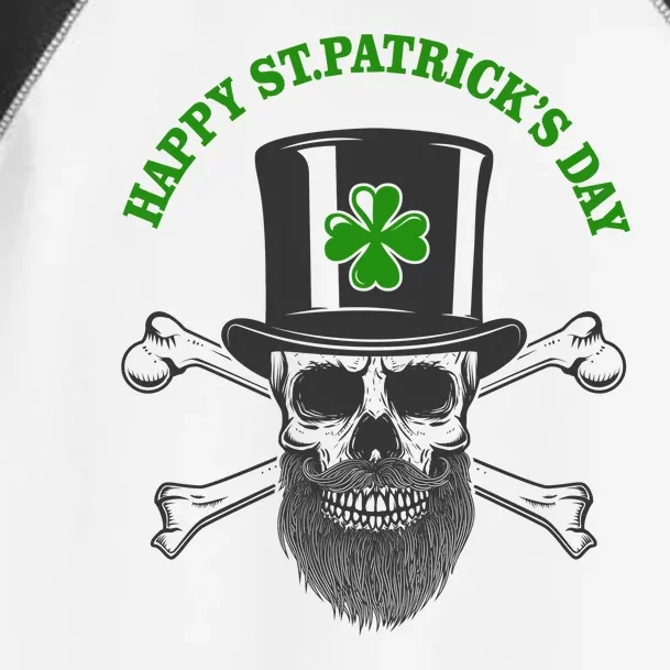 Happy St Patrick's Day Skull Holiday Toddler Fine Jersey T-Shirt