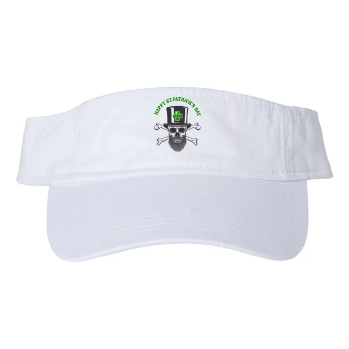 Happy St Patrick's Day Skull Holiday Valucap Bio-Washed Visor