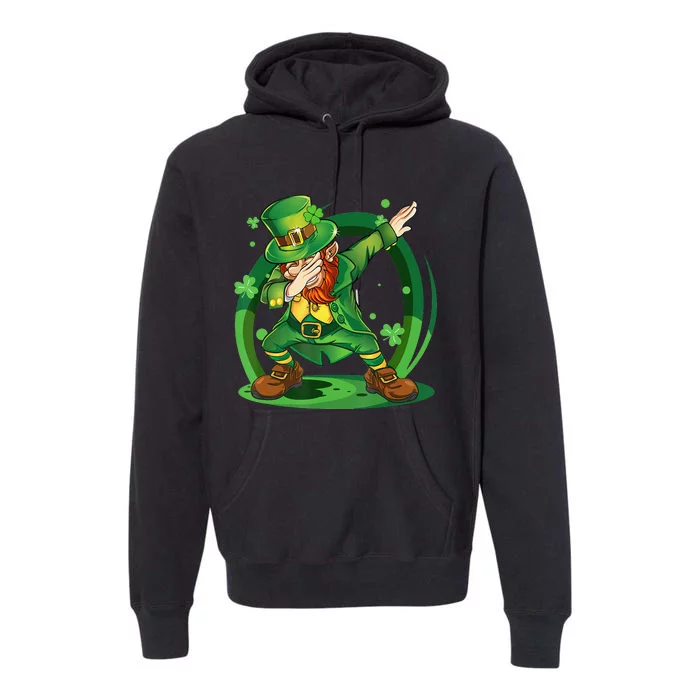 Happy St Patricks Day Dabbing Leprechaun Premium Hoodie