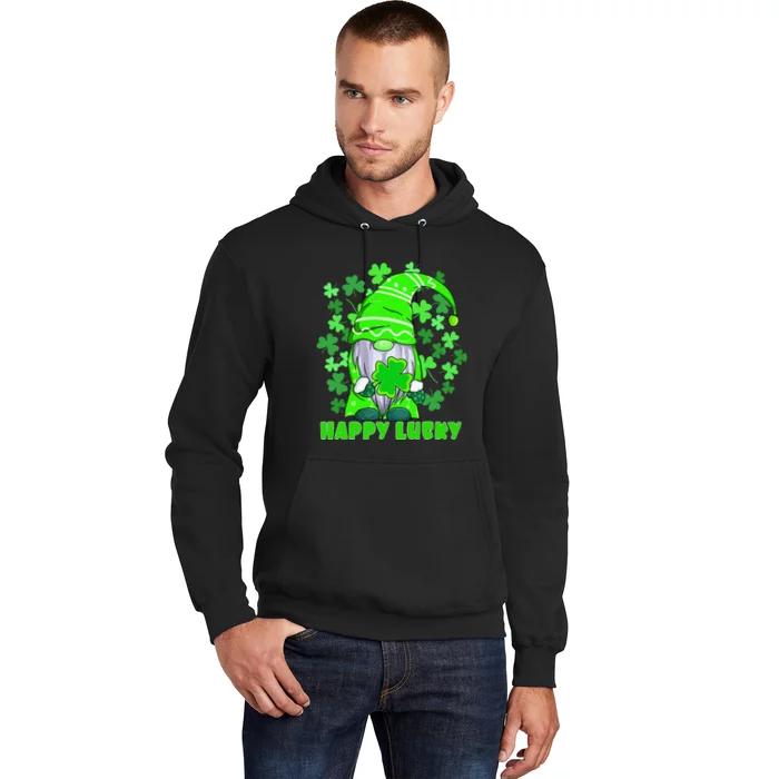 Happy Saint Patrick's Day With Happy Lucky Gnome Andshamrock Hoodie