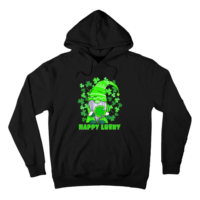 Happy Saint Patrick's Day With Happy Lucky Gnome Andshamrock Hoodie