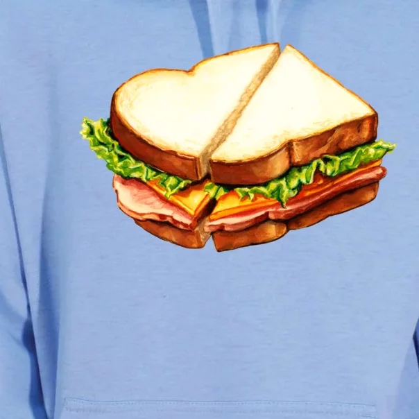 Ham Sandwich Pattern Unisex Surf Hoodie