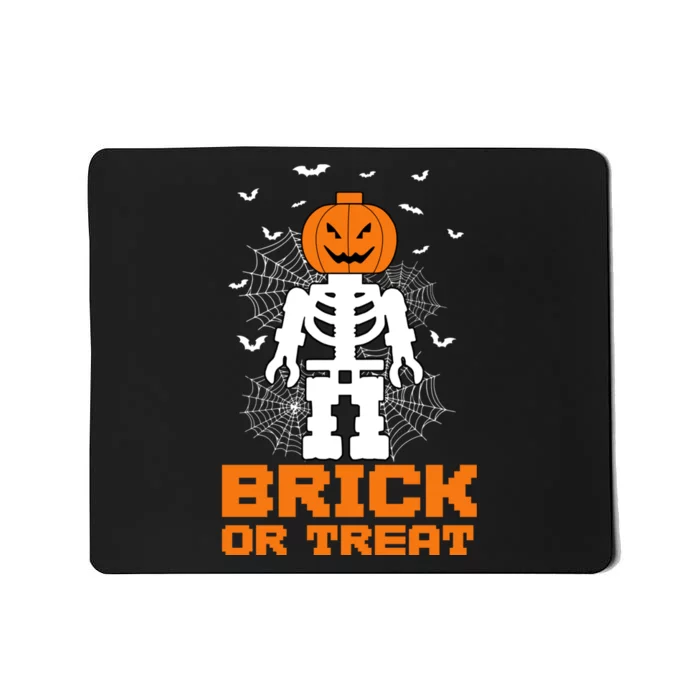 Halloween Skeleton Pumpkin Master Builder Block Building Gifts Mousepad