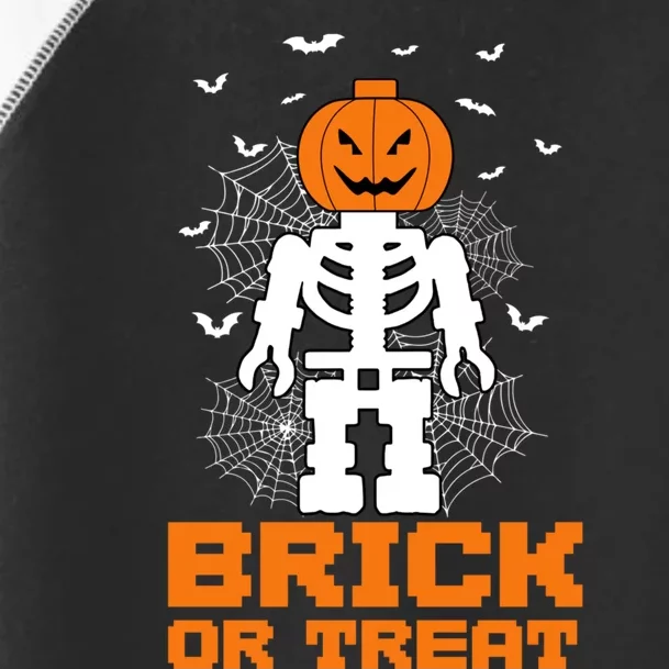 Halloween Skeleton Pumpkin Master Builder Block Building Gifts Toddler Fine Jersey T-Shirt