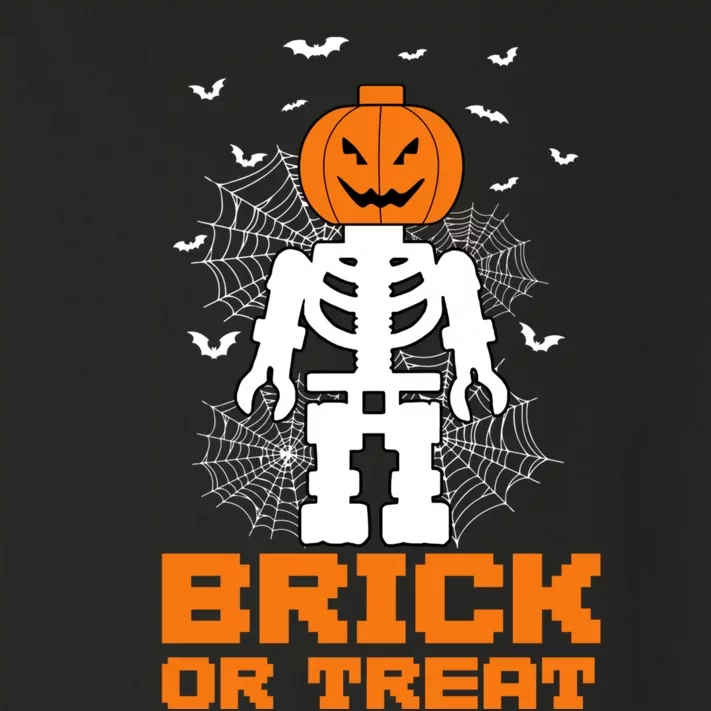 Halloween Skeleton Pumpkin Master Builder Block Building Gifts Toddler Long Sleeve Shirt