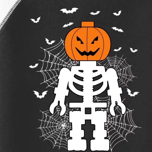 Halloween Skeleton Pumpkin Master Builder Block Building Gifts Toddler Fine Jersey T-Shirt