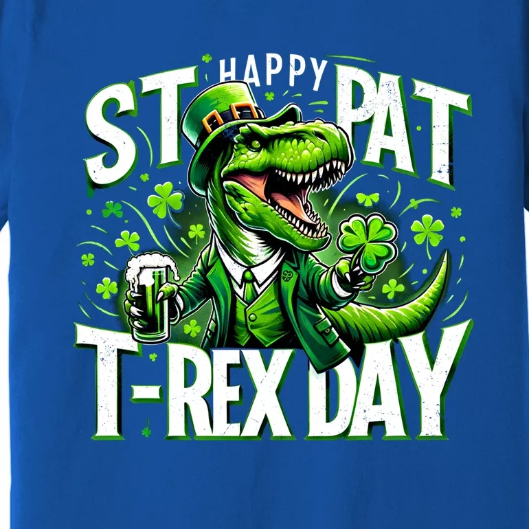 Happy St Pat Trex Day Funny St PatrickS Day Dinosaur T Rex Sweat Premium T-Shirt