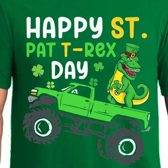 Happy St Pat Trex Day St Patrick's Day Trex Pajama Set