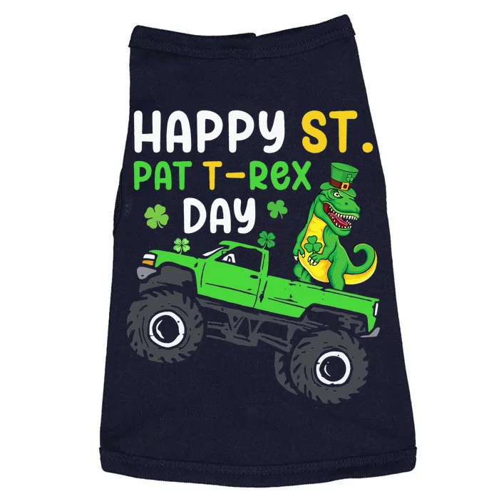 Happy St Pat Trex Day St Patrick's Day Trex Doggie Tank