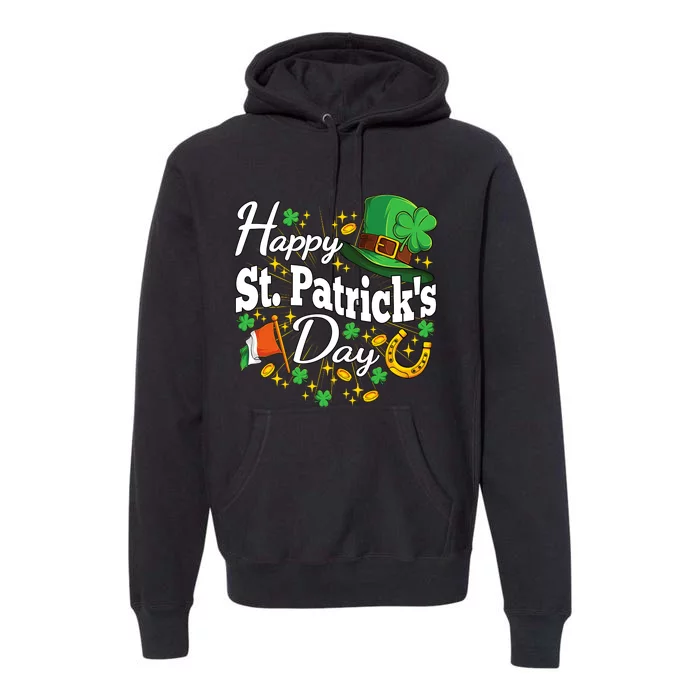 Happy St. Patricks Day Shamrock Irish Saint Patricks Day Premium Hoodie