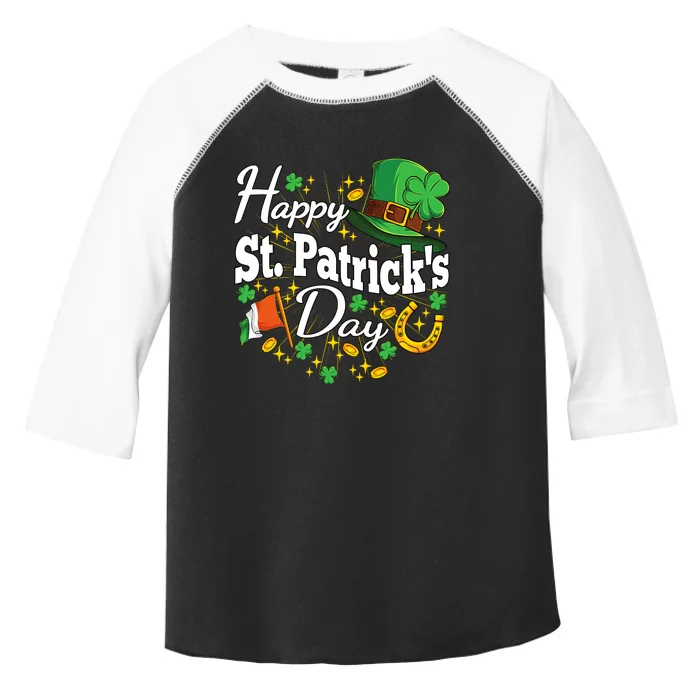 Happy St. Patricks Day Shamrock Irish Saint Patricks Day Toddler Fine Jersey T-Shirt