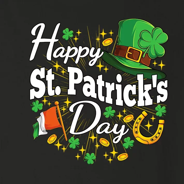 Happy St. Patricks Day Shamrock Irish Saint Patricks Day Toddler Long Sleeve Shirt