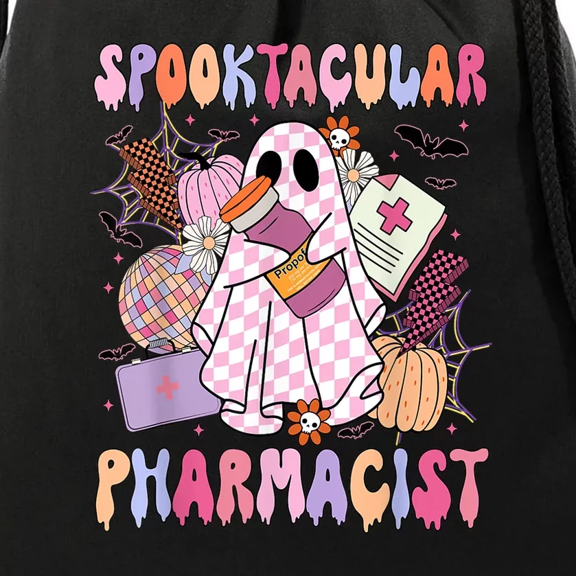 Halloween Spooktacular Pharmacist Spooky Pharmacy Week Gift Drawstring Bag