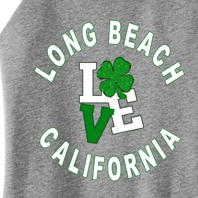 Happy St Patricks Day Long Beach California Gift Women’s Perfect Tri Rocker Tank