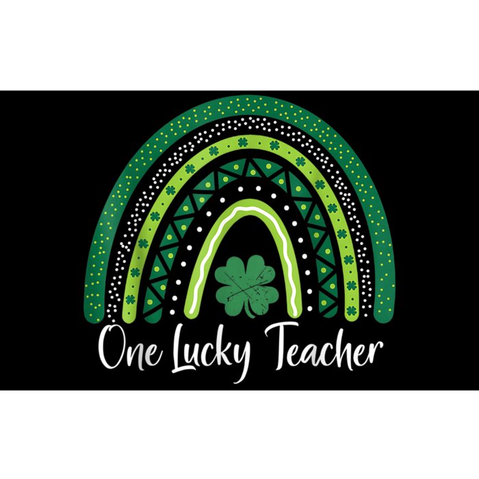 Happy St Patricks Day Cute One Lucky Teacher Rainbow Outfit Bumper Sticker