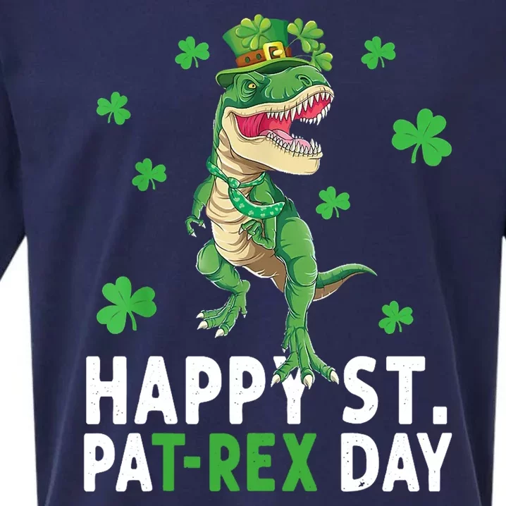 Happy St Patrick's Day T Rex Sueded Cloud Jersey T-Shirt