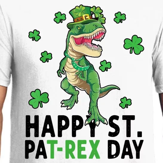 Happy St Patrick's Day T Rex Pajama Set