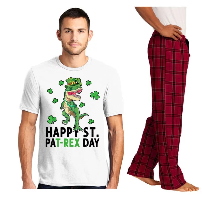 Happy St Patrick's Day T Rex Pajama Set