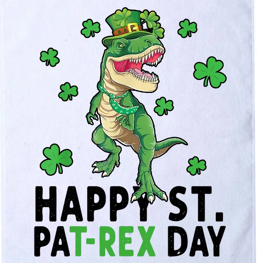 Happy St Patrick's Day T Rex Platinum Collection Golf Towel