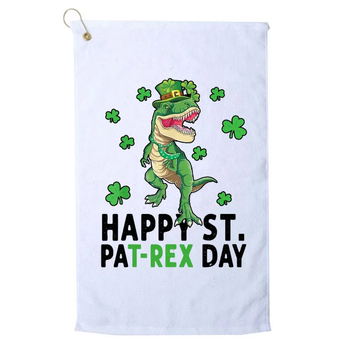 Happy St Patrick's Day T Rex Platinum Collection Golf Towel