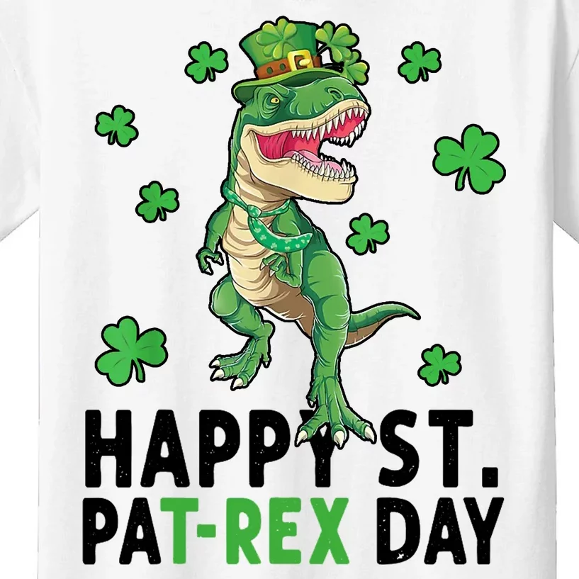 Happy St Patrick's Day T Rex Kids T-Shirt