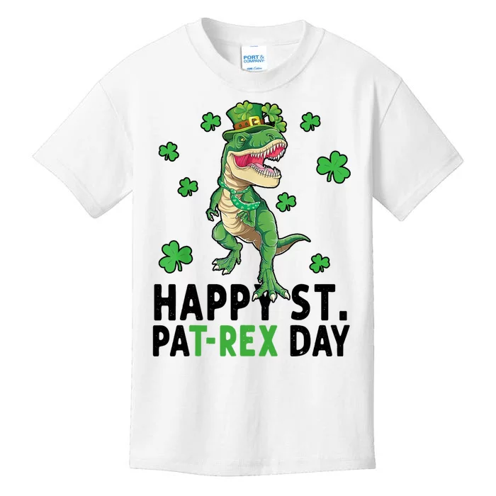 Happy St Patrick's Day T Rex Kids T-Shirt