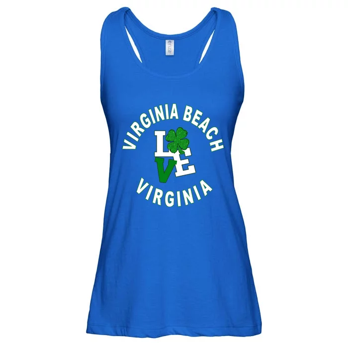 Happy St Patricks Day Virginia Beach Virginia Meaningful Gift Ladies Essential Flowy Tank