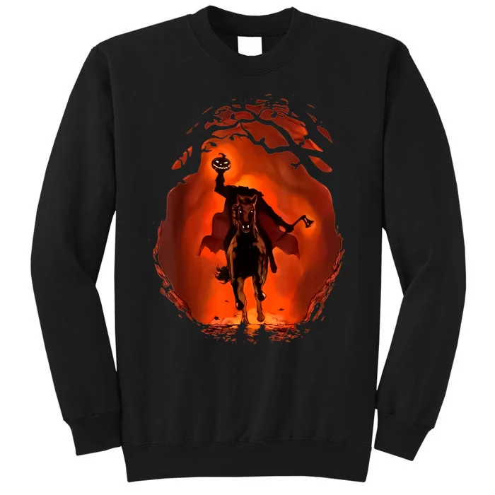 Halloween Scary Pumpkin Headless Horseman Sweatshirt