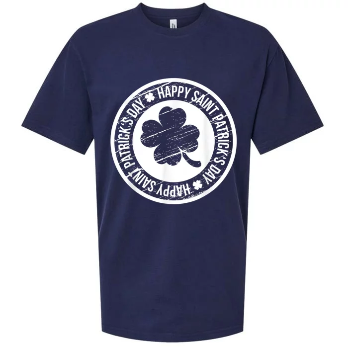 Happy St Patricks Day Irish Holiday Shamrock Sueded Cloud Jersey T-Shirt