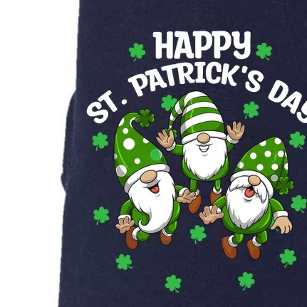 Happy St PatrickS Day Three Gnomes Truck St Patricks Day Doggie 3-End Fleece Hoodie