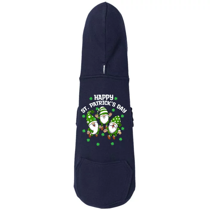 Happy St PatrickS Day Three Gnomes Truck St Patricks Day Doggie 3-End Fleece Hoodie