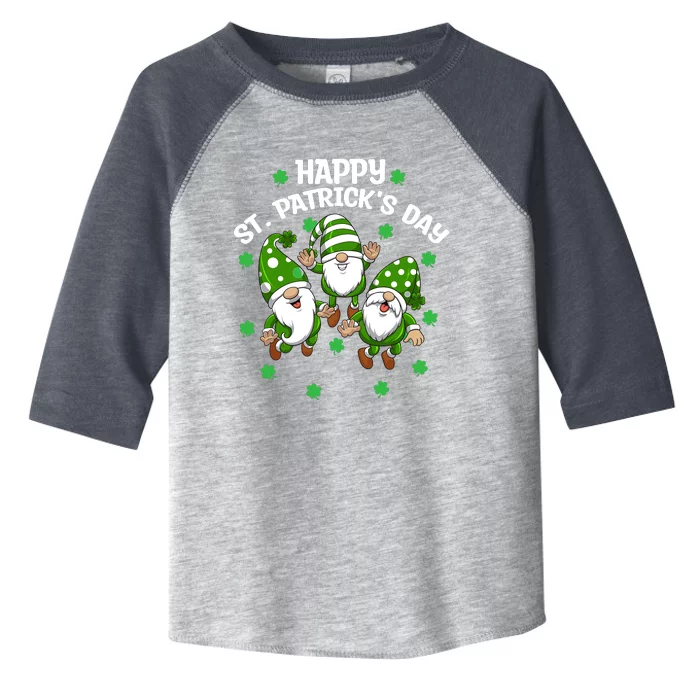 Happy St PatrickS Day Three Gnomes Truck St Patricks Day Toddler Fine Jersey T-Shirt