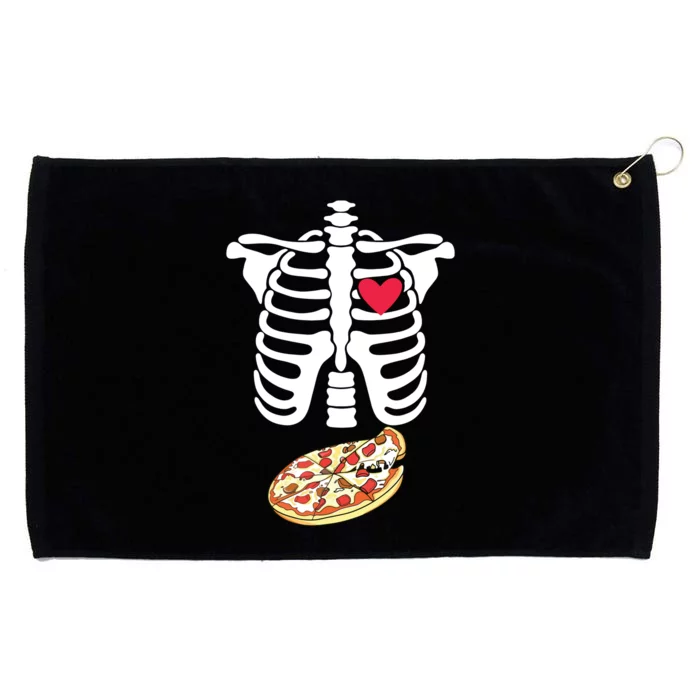 Halloween Skeleton Pregnancy Pizza Xray Dad To Be Grommeted Golf Towel