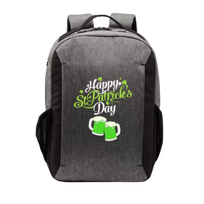 Happy St Patricks Day Green Beer Lucky Shamrock Vector Backpack