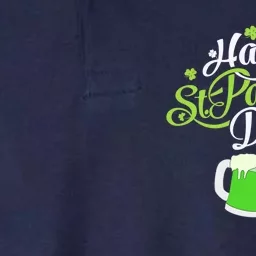 Happy St Patricks Day Green Beer Lucky Shamrock Softstyle Adult Sport Polo