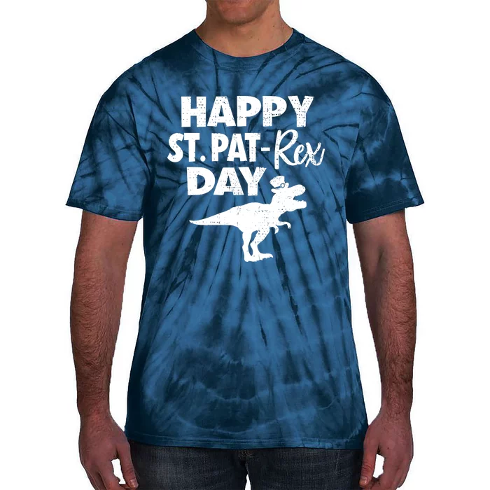 Happy St. Pat Rex Day Dino Funny St Patricks Day Tie-Dye T-Shirt