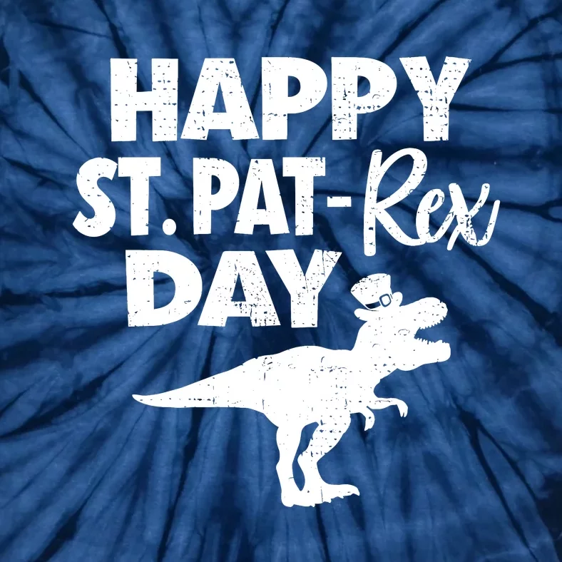 Happy St. Pat Rex Day Dino Funny St Patricks Day Tie-Dye T-Shirt