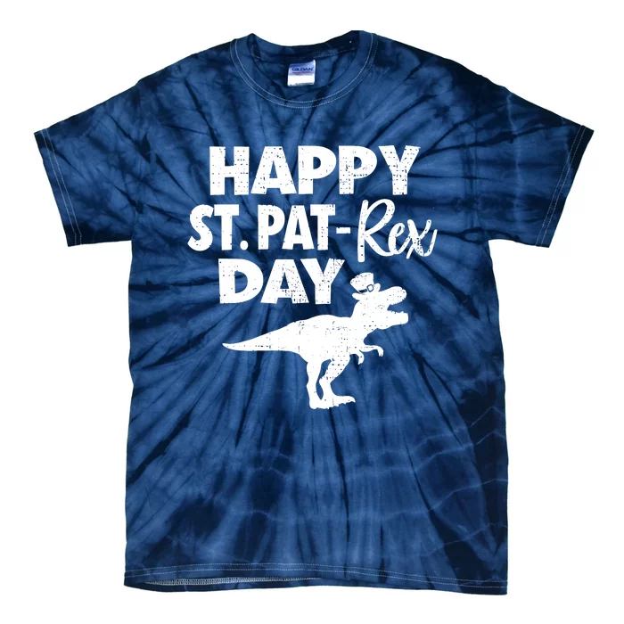 Happy St. Pat Rex Day Dino Funny St Patricks Day Tie-Dye T-Shirt