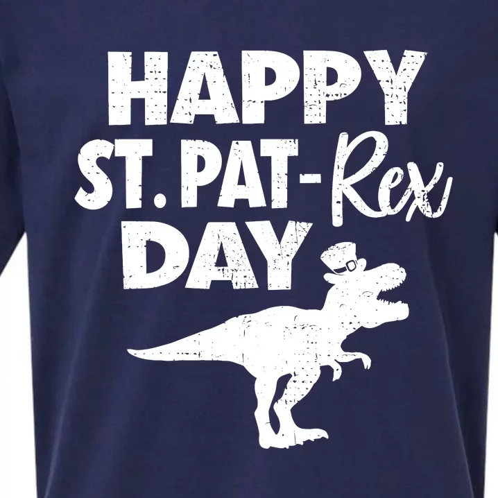 Happy St. Pat Rex Day Dino Funny St Patricks Day Sueded Cloud Jersey T-Shirt