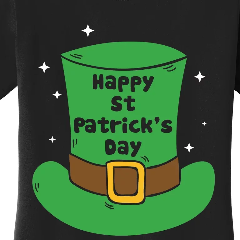 Happy St Patricks Day Green Hat Women's T-Shirt