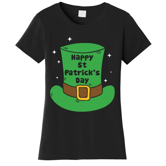 Happy St Patricks Day Green Hat Women's T-Shirt