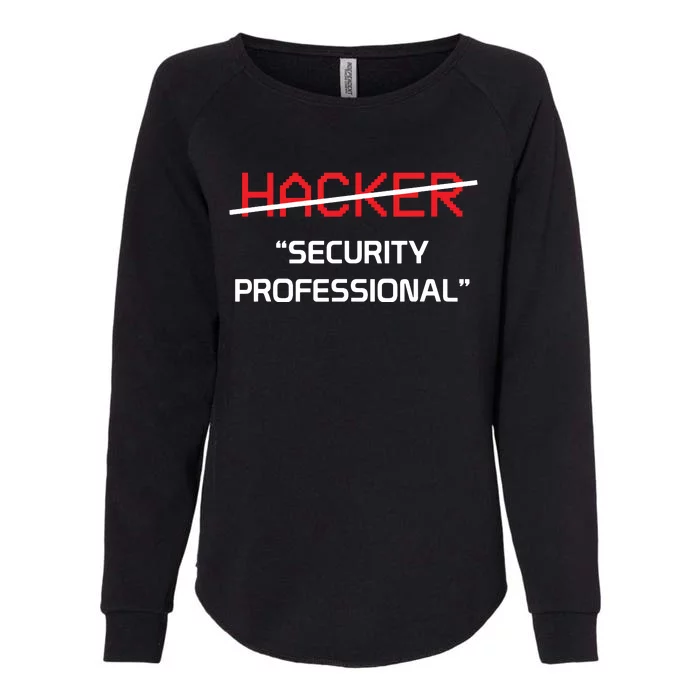 Hacker Security Professional Funny Programmer Gift Womens California Wash Sweatshirt